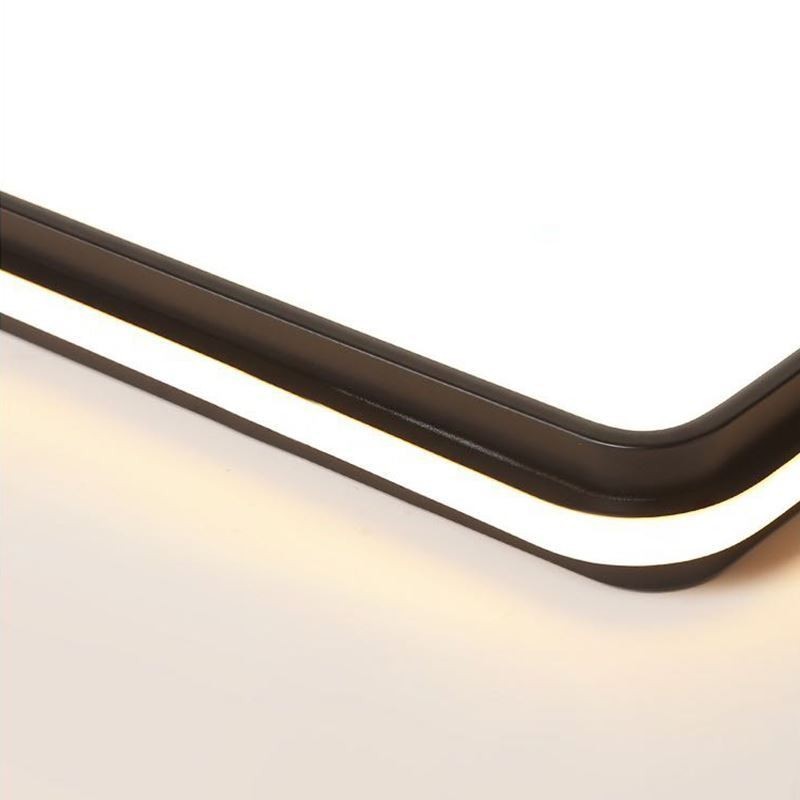 Plafoniera a filo quadrata minimalista in acrilico 50x50x6 cm 36W LED