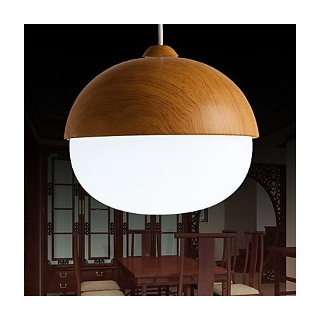 Lampadario a sospensione mini moderno contemporaneo in legno e bambù