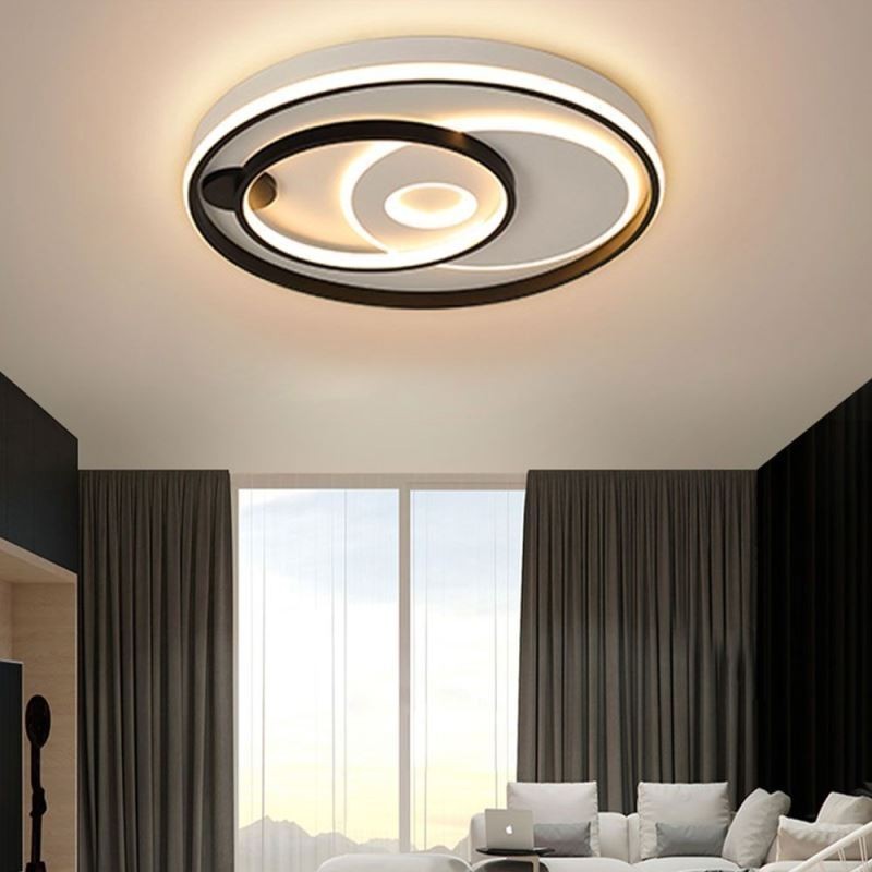 Plafoniera LED moderna rotonda in acrilico 50×6 cm
