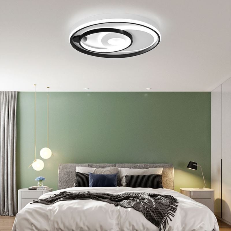 Plafoniera LED moderna rotonda in acrilico 50×6 cm