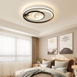 Plafoniera LED moderna rotonda in acrilico 50×6 cm