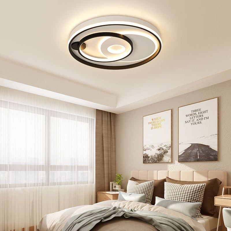 Plafoniera LED moderna rotonda in acrilico 50×6 cm