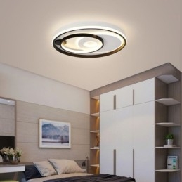 Plafoniera LED moderna rotonda in acrilico 50×6 cm