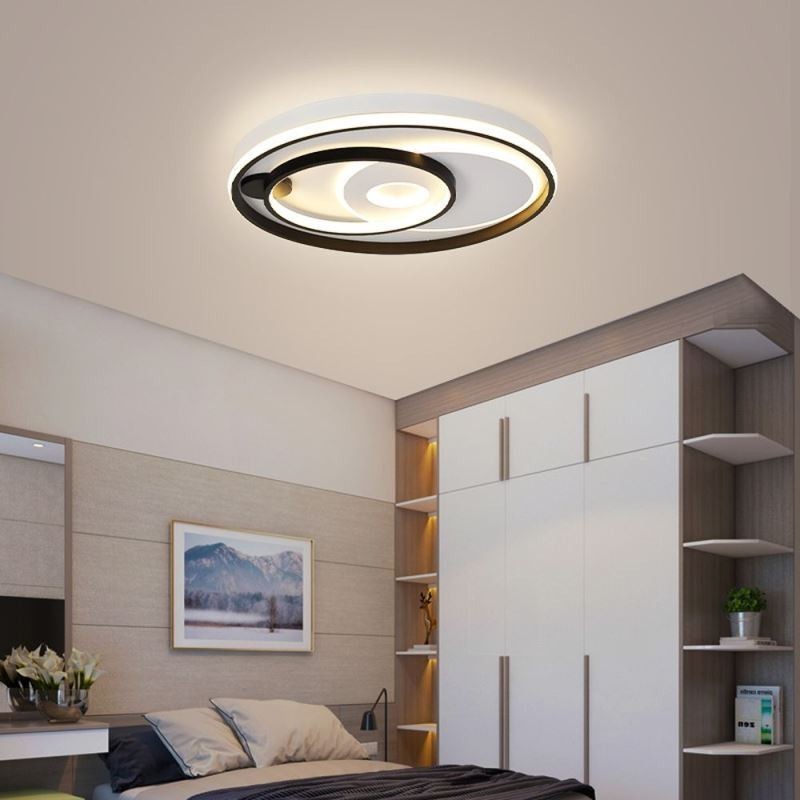Plafoniera LED moderna rotonda in acrilico 50×6 cm