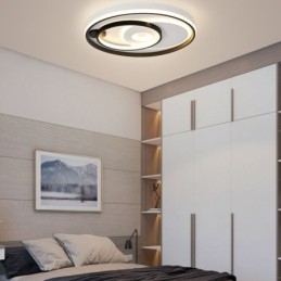 Plafoniera LED moderna rotonda in acrilico 50×6 cm