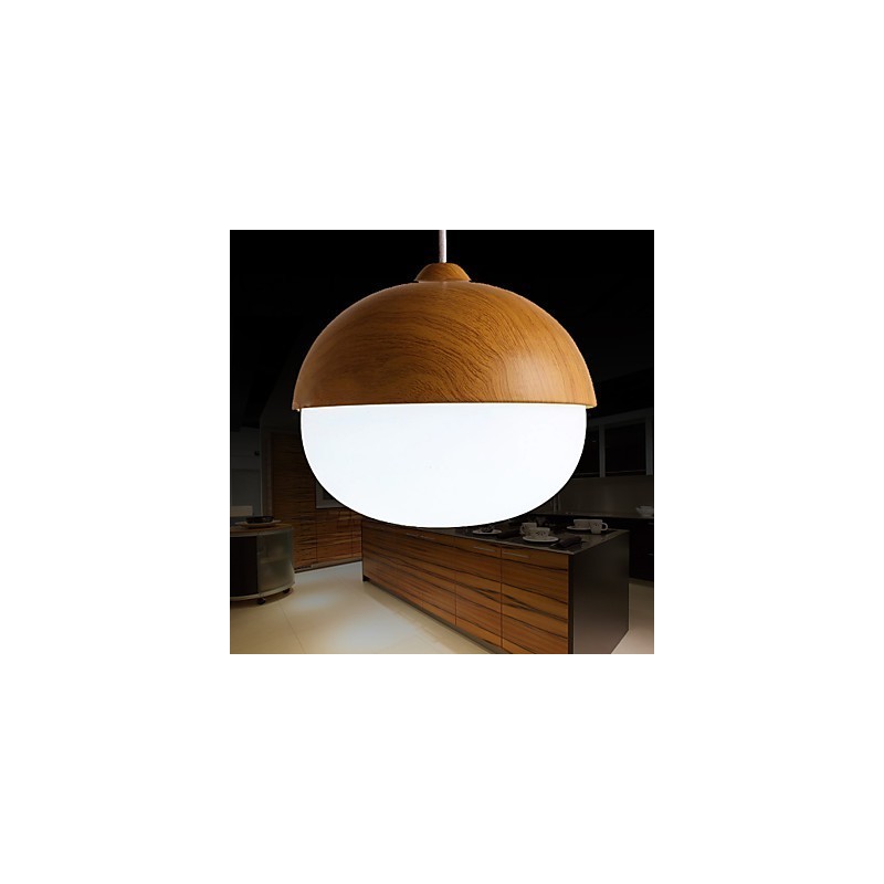Lampadario a sospensione mini moderno contemporaneo in legno e bambù