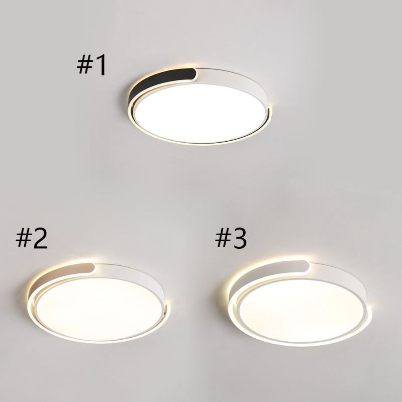Plafoniera rotonda a filo in acrilico LED 36W 50x50x7 cm