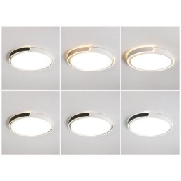 Plafoniera rotonda a filo in acrilico LED 36W 50x50x7 cm