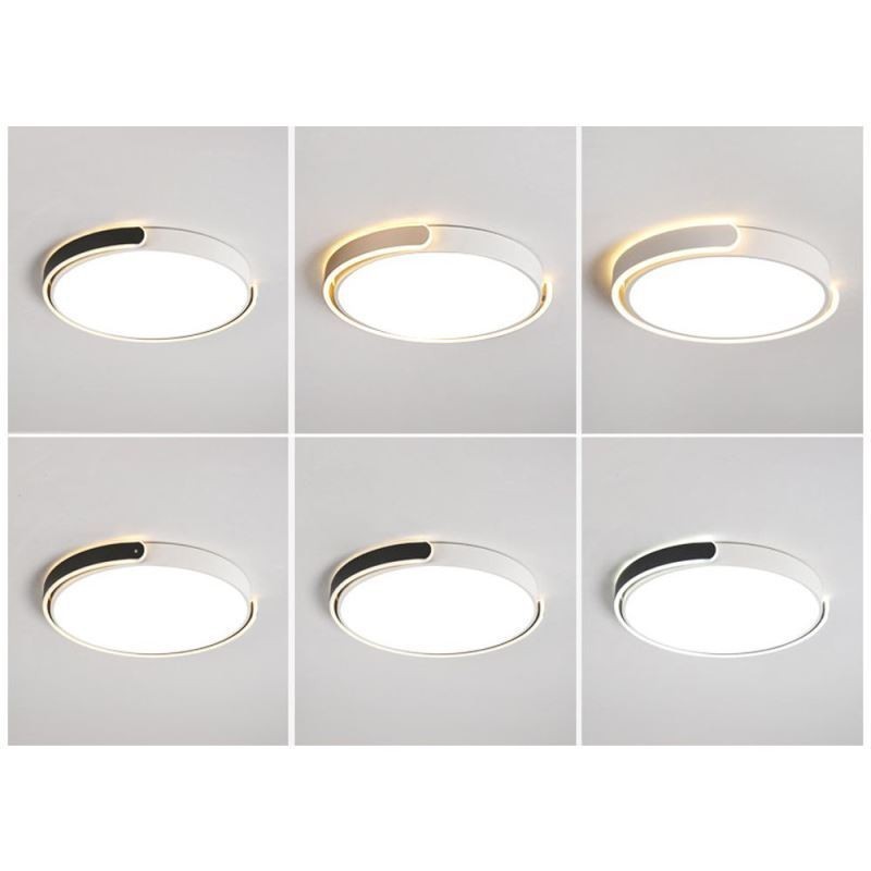 Plafoniera rotonda a filo in acrilico LED 36W 50x50x7 cm