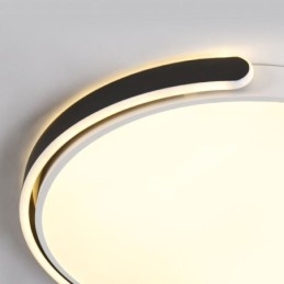 Plafoniera rotonda a filo in acrilico LED 36W 50x50x7 cm