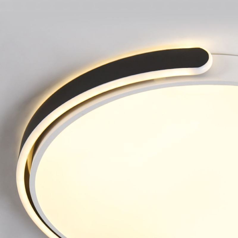 Plafoniera rotonda a filo in acrilico LED 36W 50x50x7 cm