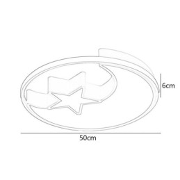 Plafoniera a filo LED Moon & Star 30 W 50 x 6 cm