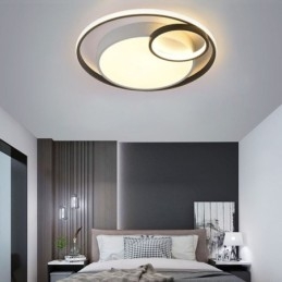 Plafoniera circolare a LED a filo moderna, 50 x 6 cm o 60 x 6 cm