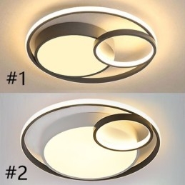Plafoniera circolare a LED a filo moderna, 50 x 6 cm o 60 x 6 cm