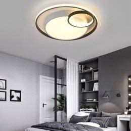 Plafoniera circolare a LED a filo moderna, 50 x 6 cm o 60 x 6 cm