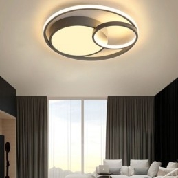 Plafoniera circolare a LED a filo moderna, 50 x 6 cm o 60 x 6 cm