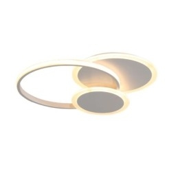 Plafoniera LED rotonda moderna in acrilico a montaggio a filo 50 × 6 cm 36 W