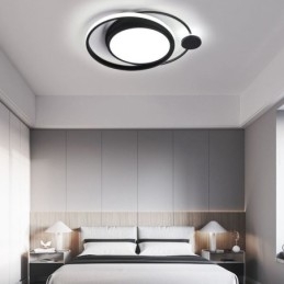 Plafoniera LED circolare da soffitto a filo 36 W 50×6 cm