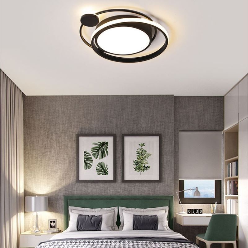 Plafoniera LED circolare da soffitto a filo 36 W 50×6 cm