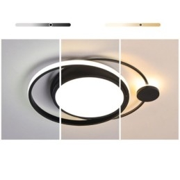Plafoniera LED circolare da soffitto a filo 36 W 50×6 cm
