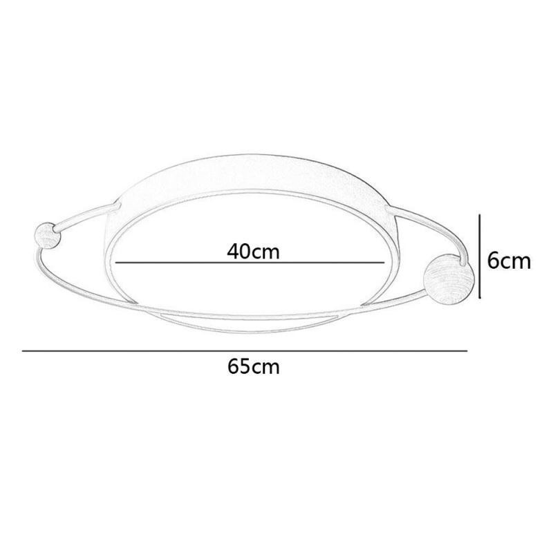 Plafoniera LED rotonda Planet da soffitto a filo 36 W 65 x 6 cm