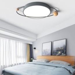 Plafoniera LED rotonda Planet da soffitto a filo 36 W 65 x 6 cm