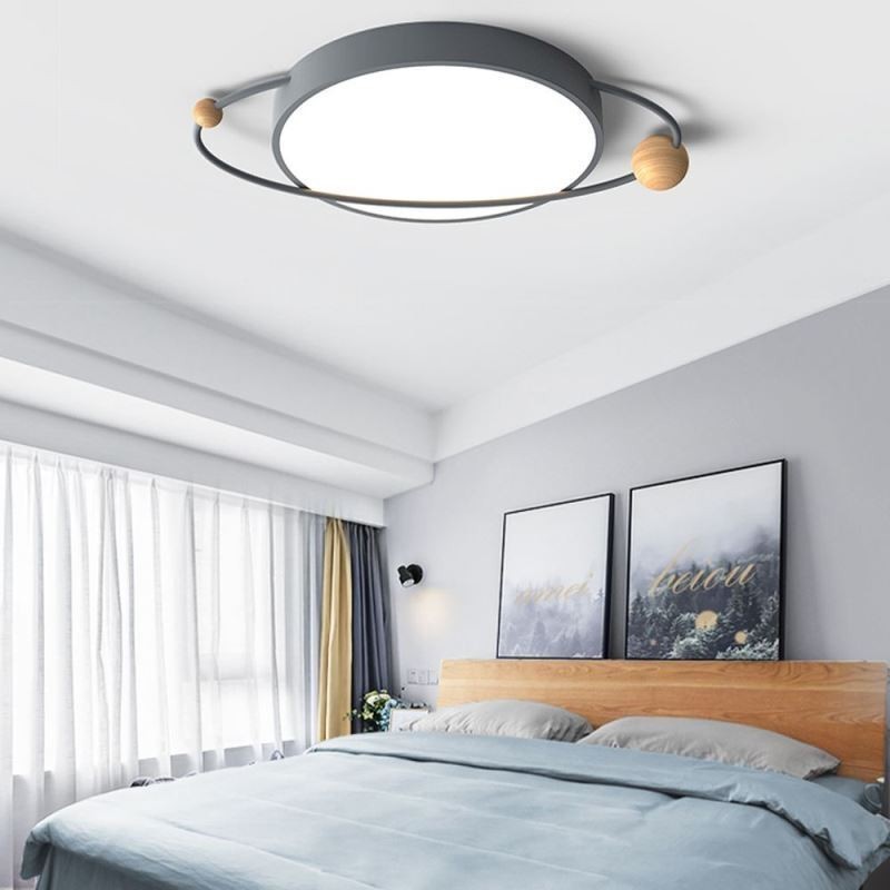 Plafoniera LED rotonda Planet da soffitto a filo 36 W 65 x 6 cm