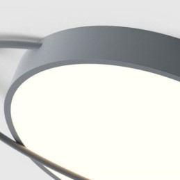 Plafoniera LED rotonda Planet da soffitto a filo 36 W 65 x 6 cm