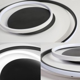 Plafoniera LED rotonda irregolare da soffitto 36 W 50 x 6 cm