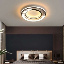 Plafoniera circolare a filo in acrilico 50×6 cm 36 W LED