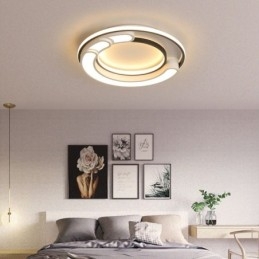 Plafoniera circolare a filo in acrilico 50×6 cm 36 W LED