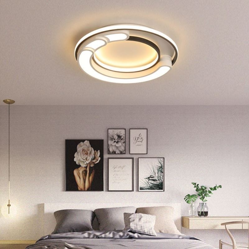Plafoniera circolare a filo in acrilico 50×6 cm 36 W LED