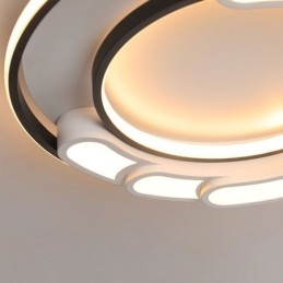Plafoniera circolare a filo in acrilico 50×6 cm 36 W LED