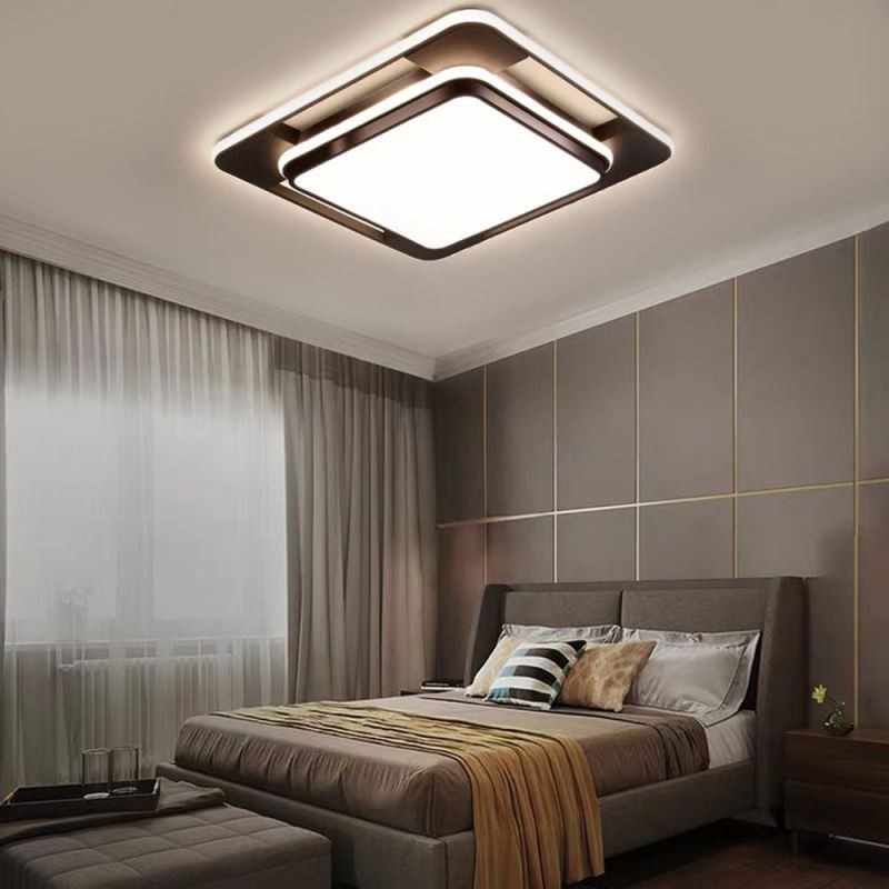 Plafoniera LED a filo quadrata moderna 50 x 50 x 6 cm 36 W