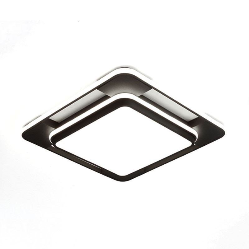 Plafoniera LED a filo quadrata moderna 50 x 50 x 6 cm 36 W