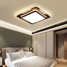 Plafoniera LED a filo quadrata moderna 50 x 50 x 6 cm 36 W