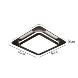 Plafoniera LED a filo quadrata moderna 50 x 50 x 6 cm 36 W
