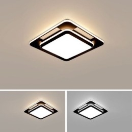 Plafoniera LED a filo quadrata moderna 50 x 50 x 6 cm 36 W