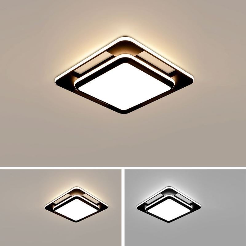 Plafoniera LED a filo quadrata moderna 50 x 50 x 6 cm 36 W
