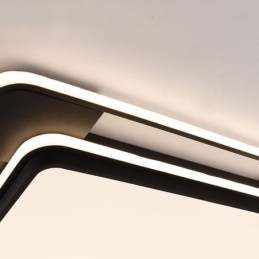 Plafoniera LED a filo quadrata moderna 50 x 50 x 6 cm 36 W