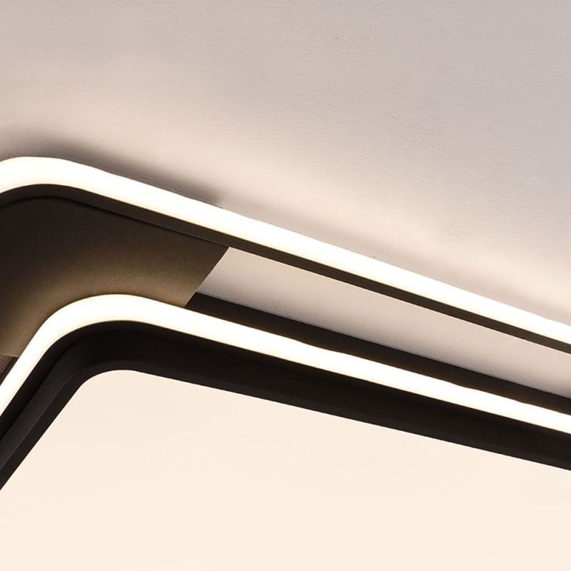 Plafoniera LED a filo quadrata moderna 50 x 50 x 6 cm 36 W