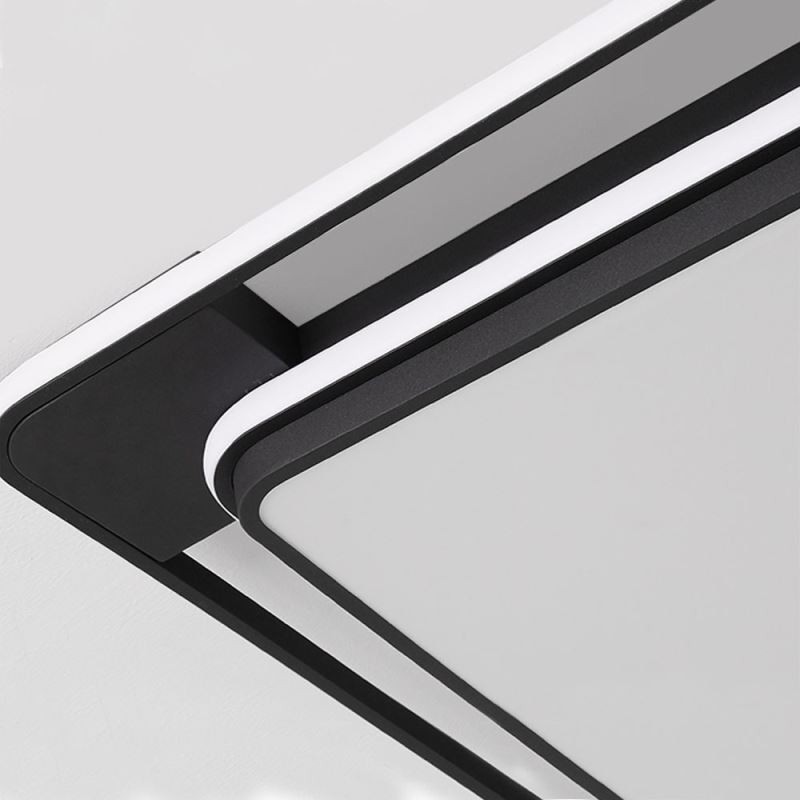 Plafoniera LED a filo quadrata moderna 50 x 50 x 6 cm 36 W