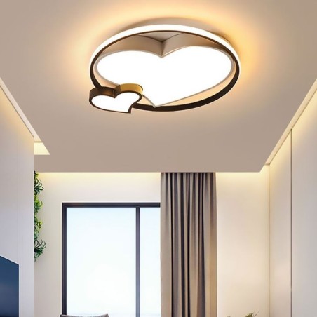 Lampada da soffitto a filo LED Double Hearts 30 W 50 x 6 cm