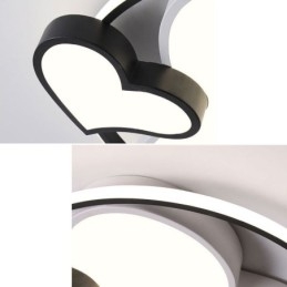 Lampada da soffitto a filo LED Double Hearts 30 W 50 x 6 cm