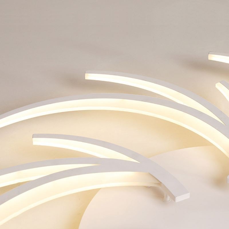 Plafoniera lineare LED moderna a montaggio a filo