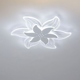 Plafoniera a filo LED a fiore moderna, 2 luci, 42 cm / 52 cm