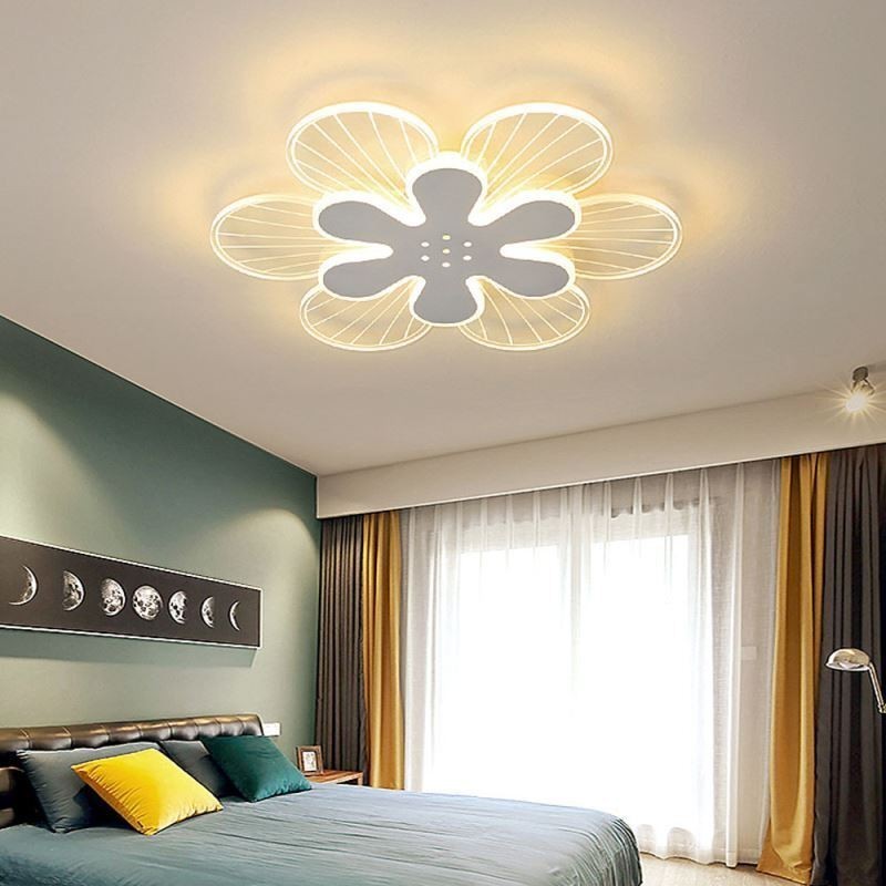 Plafoniera LED a forma di fiore da montaggio a filo