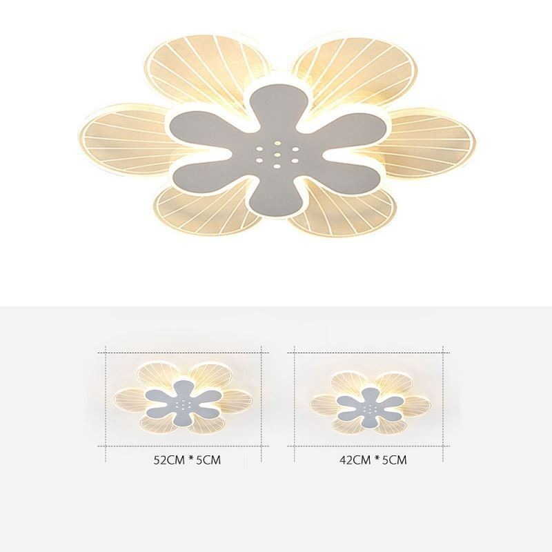 Plafoniera LED a forma di fiore da montaggio a filo