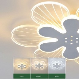 Plafoniera LED a forma di fiore da montaggio a filo