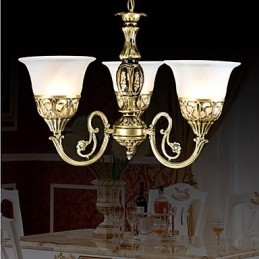 Lampadario classico tradizionale in metallo bronzo